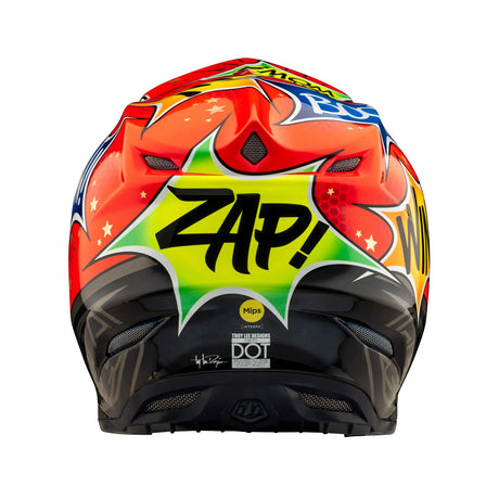 Troy Lee Designs SE5 Composite Helmet W/MIPS Cosmic Explosion Red