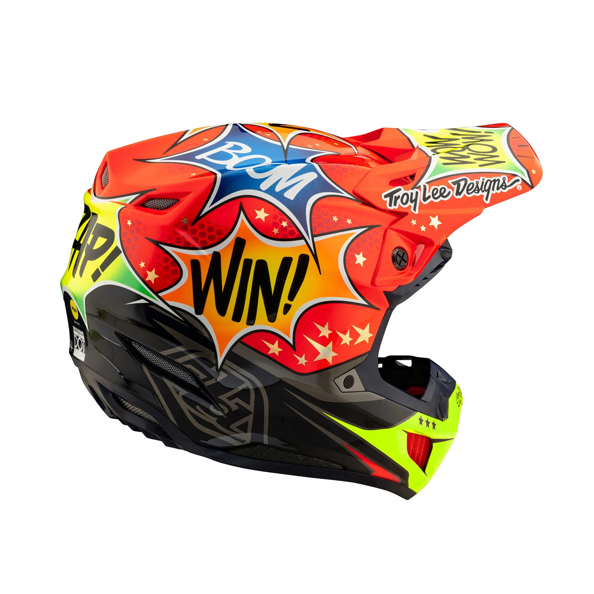 Troy Lee Designs SE5 Composite Helmet W/MIPS Cosmic Explosion Red