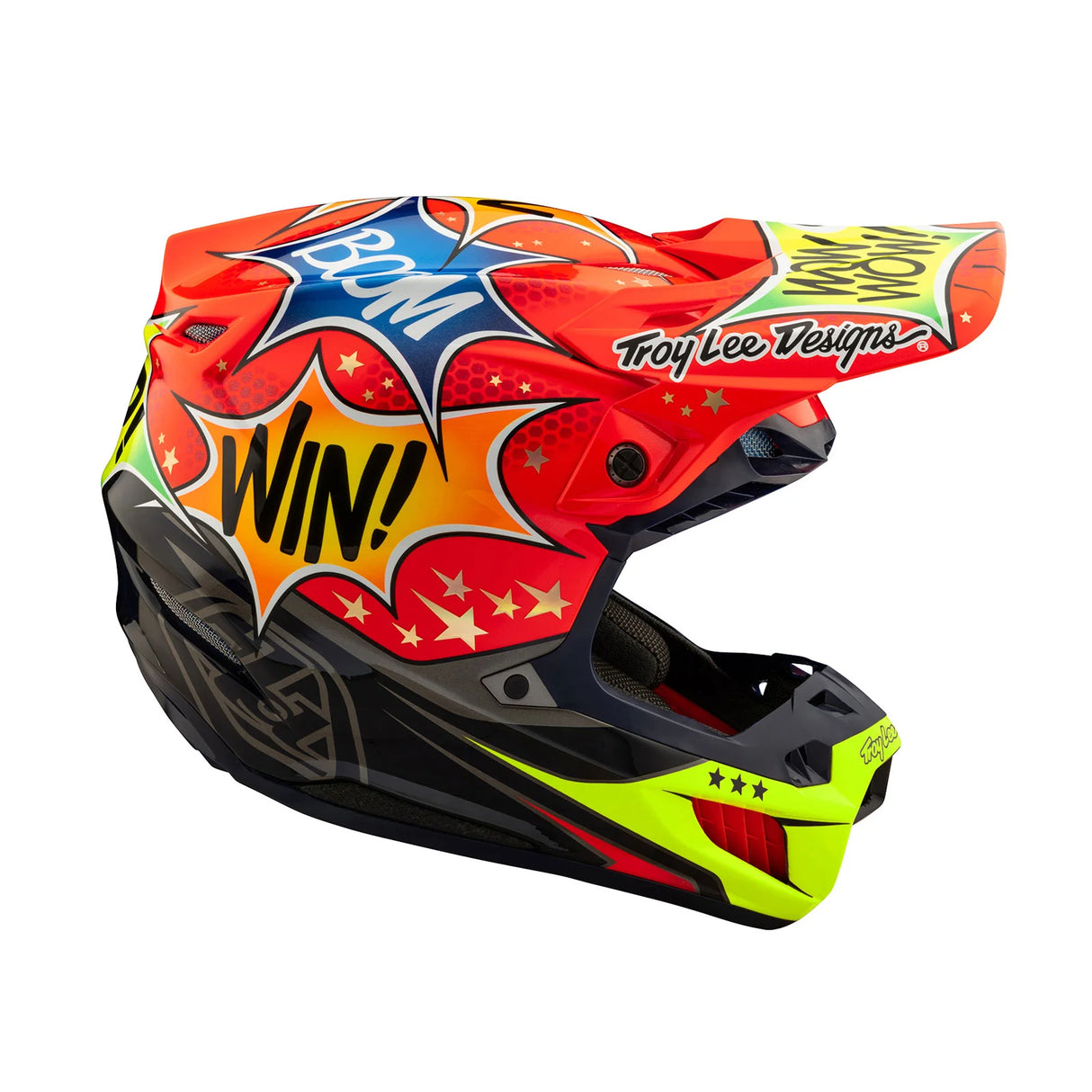 Troy Lee Designs SE5 Composite Helmet W/MIPS Cosmic Explosion Red