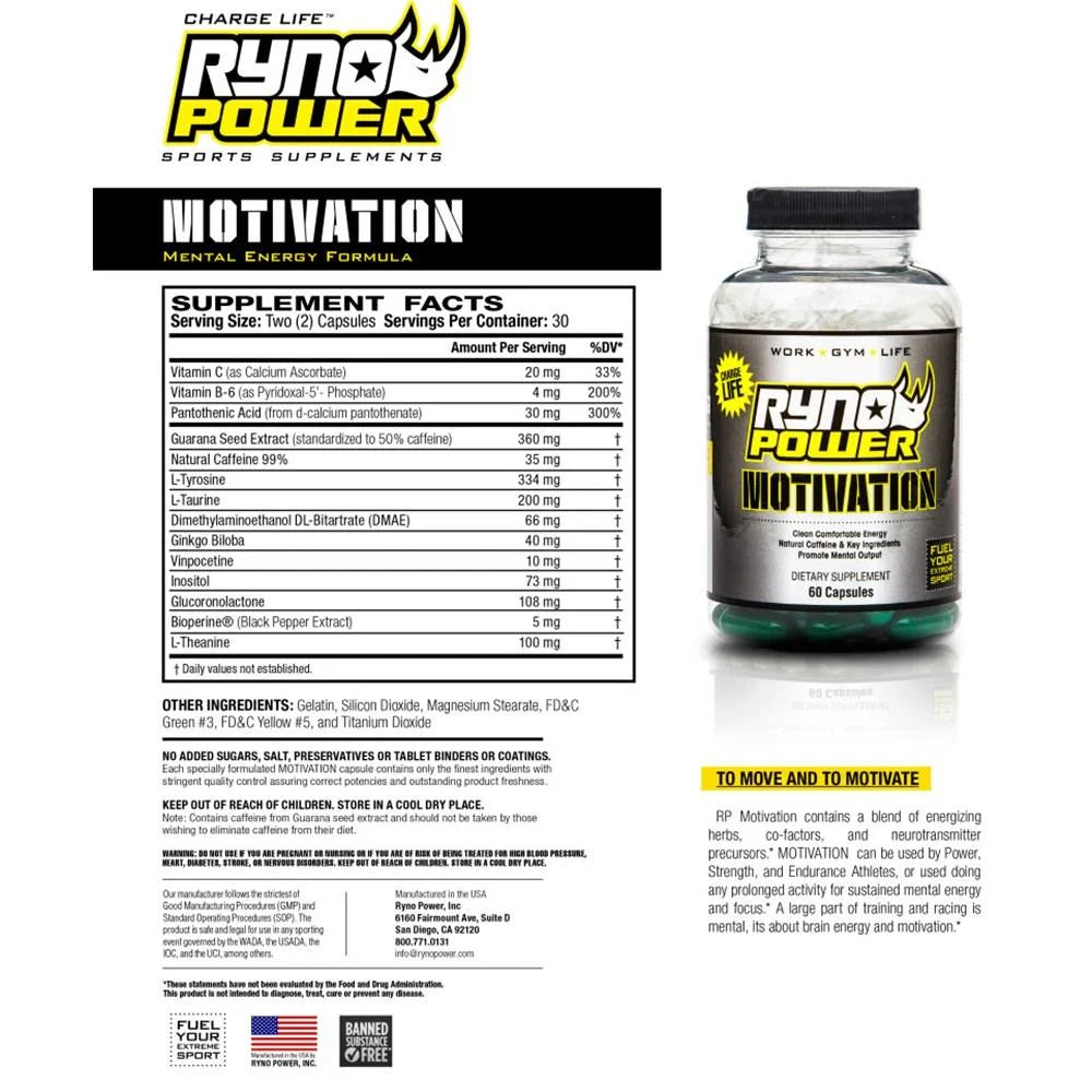 Ryno Power Pre-Race Pack Single Serving