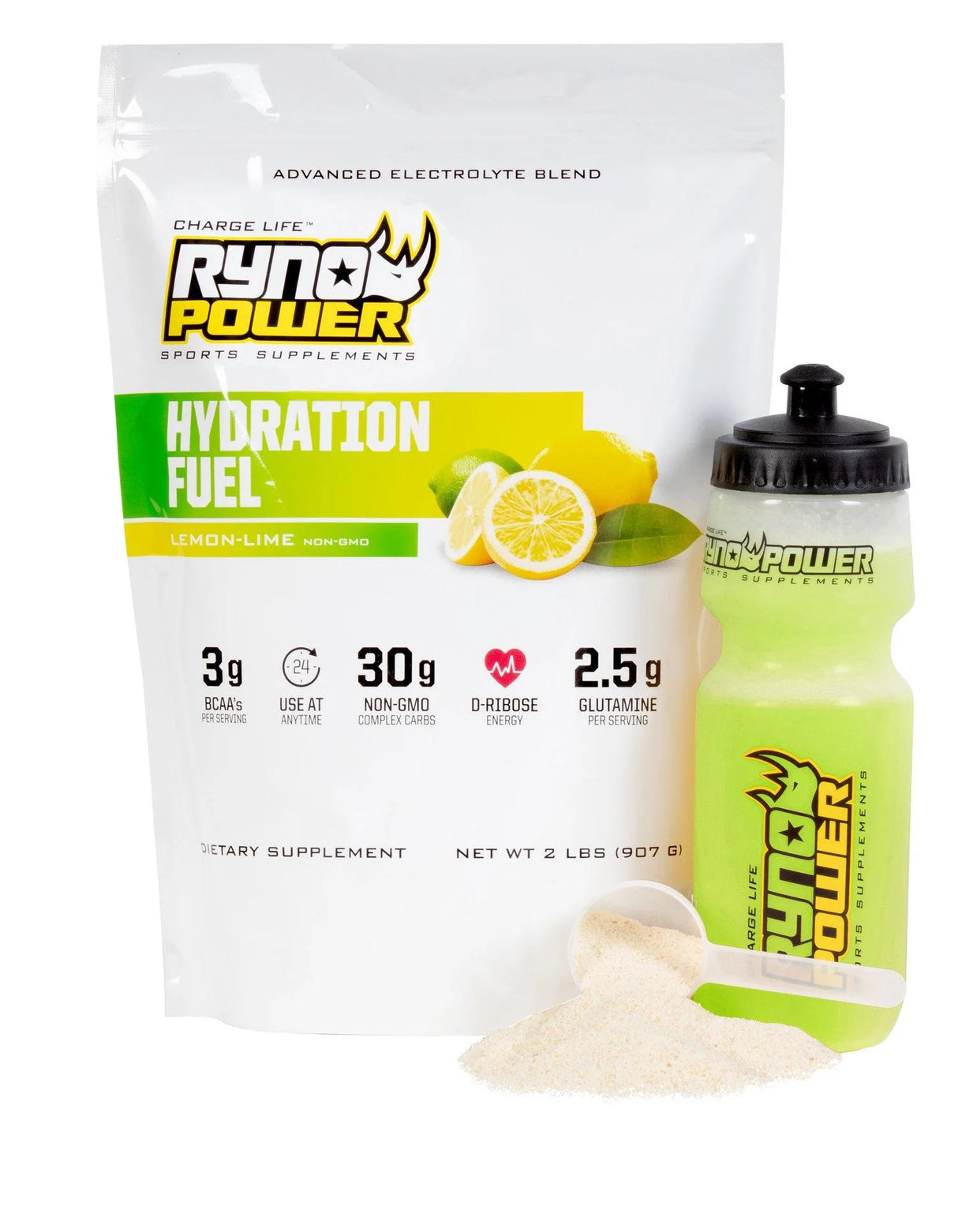Ryno Power Hydration Fuel 2lb - Lemon Lime