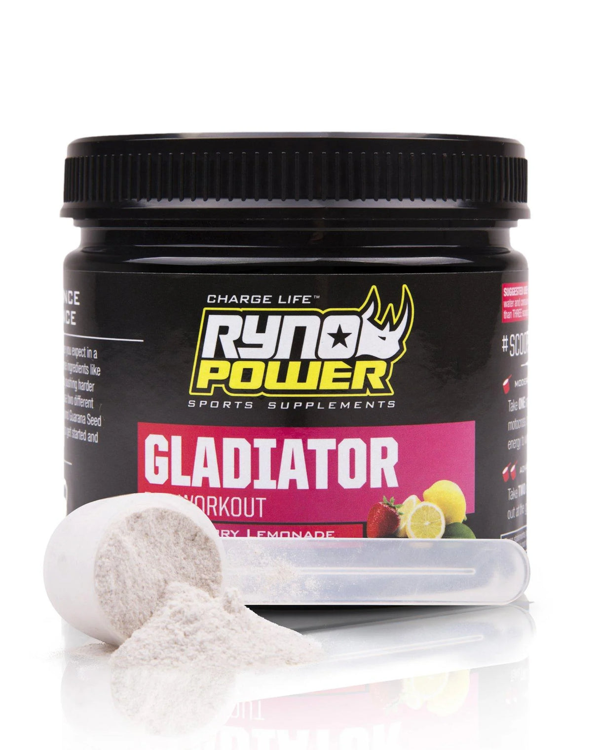 Ryno Power Gladiator Pre-Workout Straw/Lemon