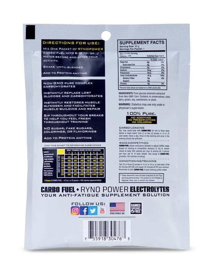 Ryno Power Single Serving - Carbo-Fuel