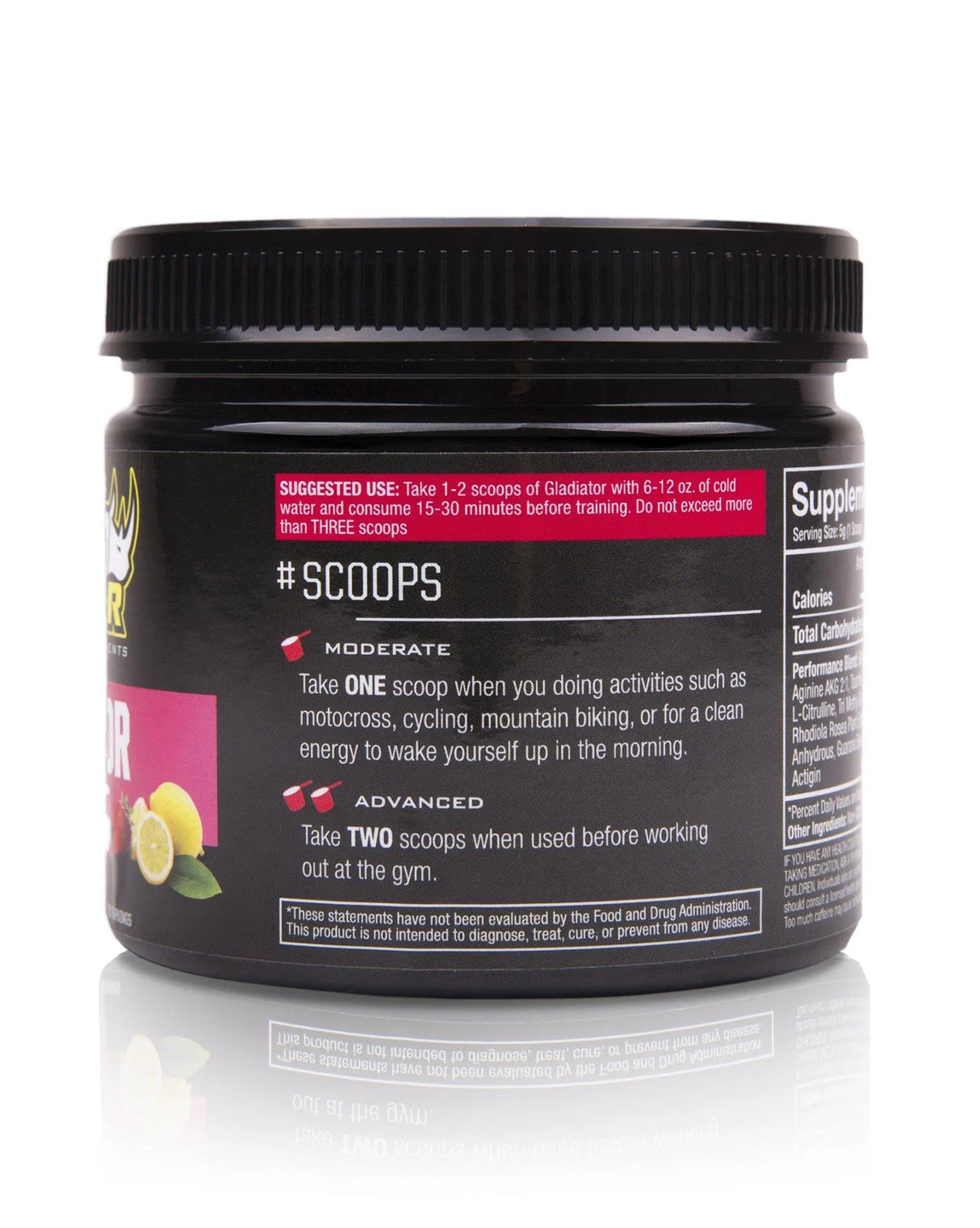 Ryno Power Gladiator Pre-Workout Straw/Lemon