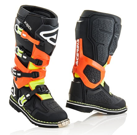 Acerbis X-Rock Boots Black/Fluo Orange - 39