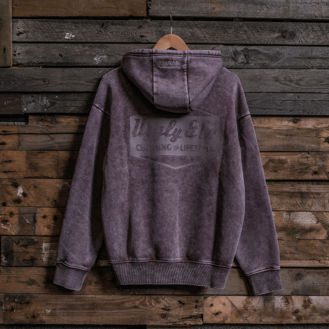 Clay Diamond Acid Wash Hoodie