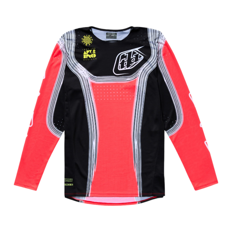 Troy Lee Designs SE Pro Stripes Youth Kit Combo - Infra Red / Black