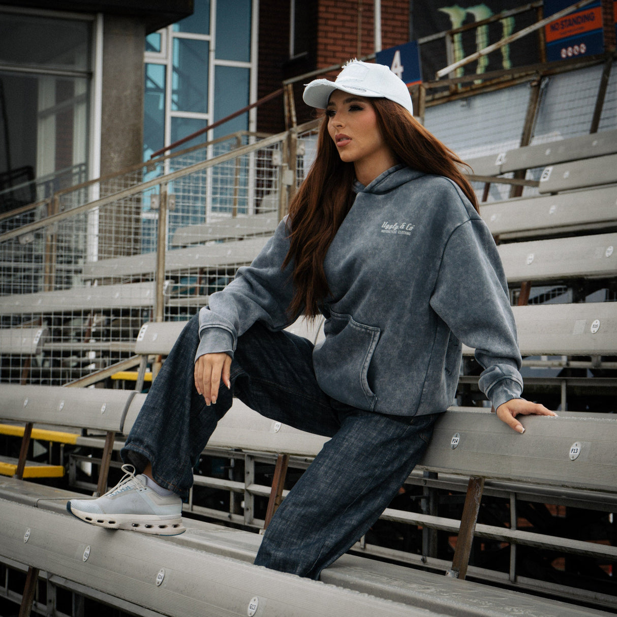 Blue Diamond Acid Wash Hoodie