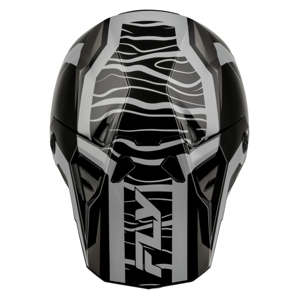 Fly Racing Youth Formula CP Charge Helmet - Black/Grey/Light Grey