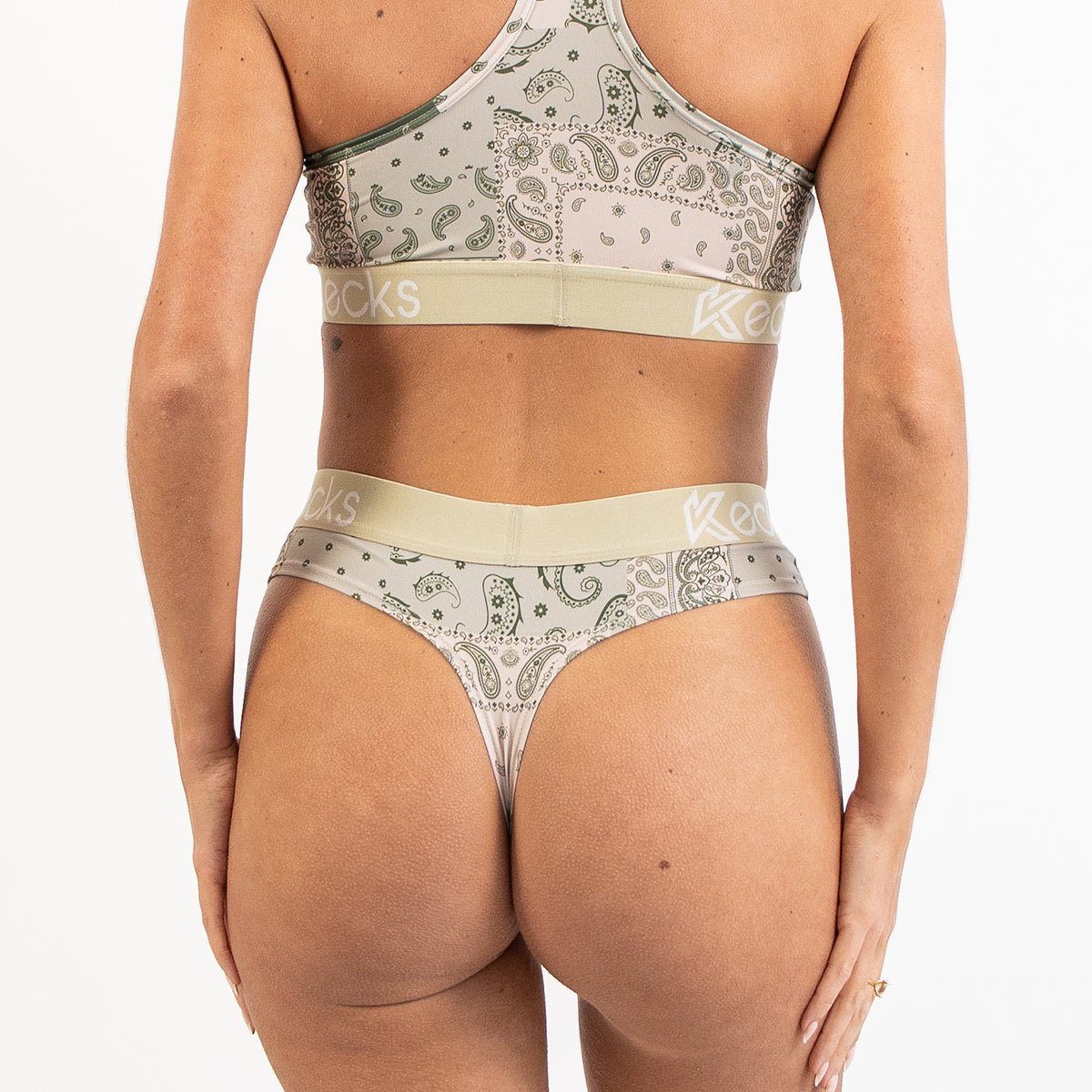 Forest Paisley Thong