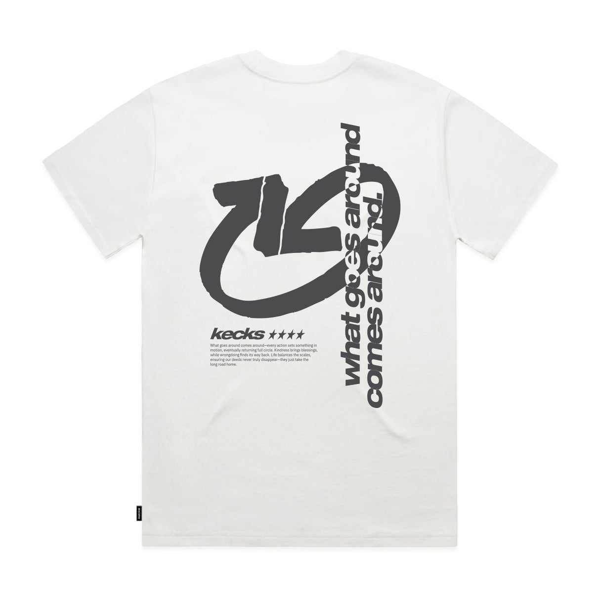 Goes Around White Tee