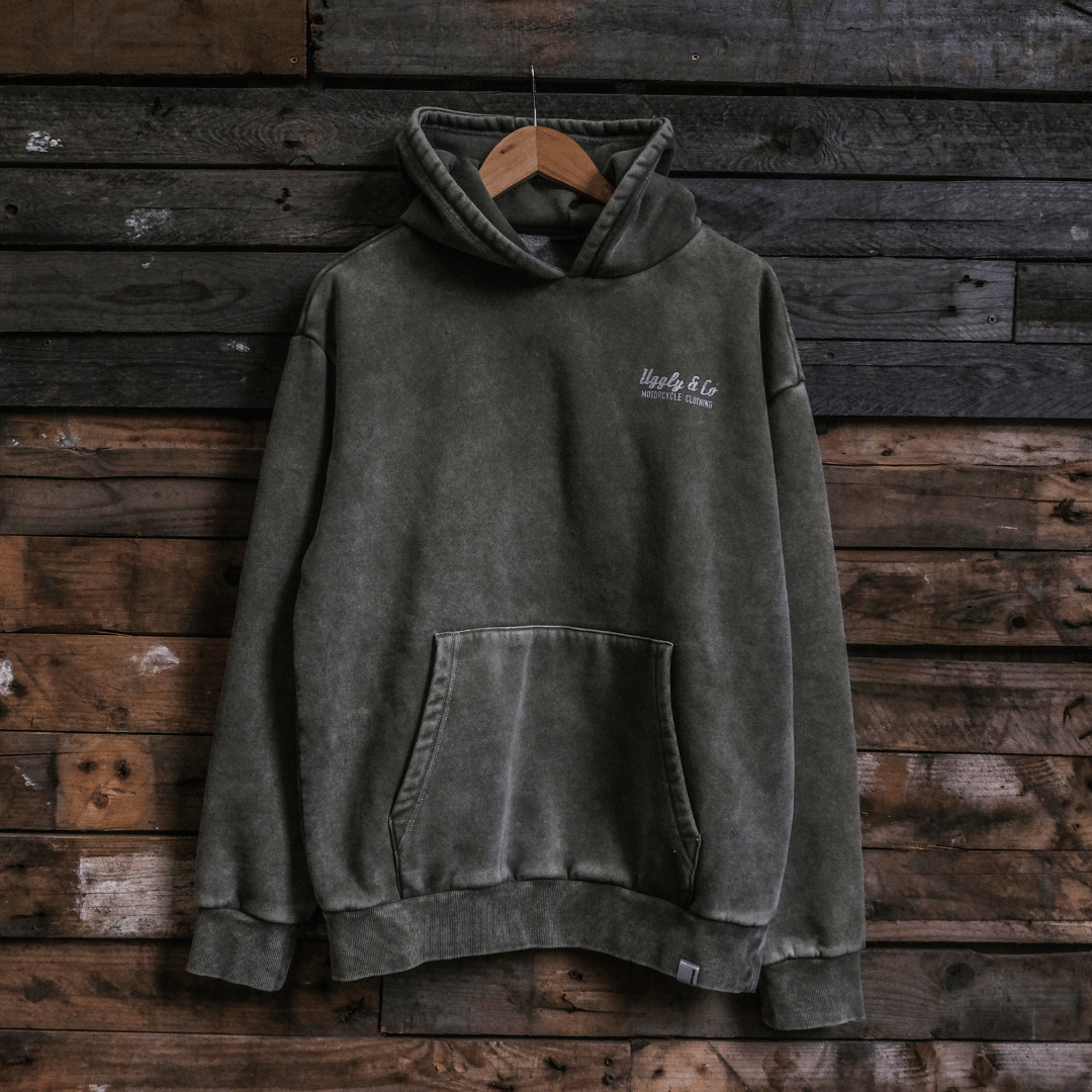 Green Diamond Acid Wash Hoodie