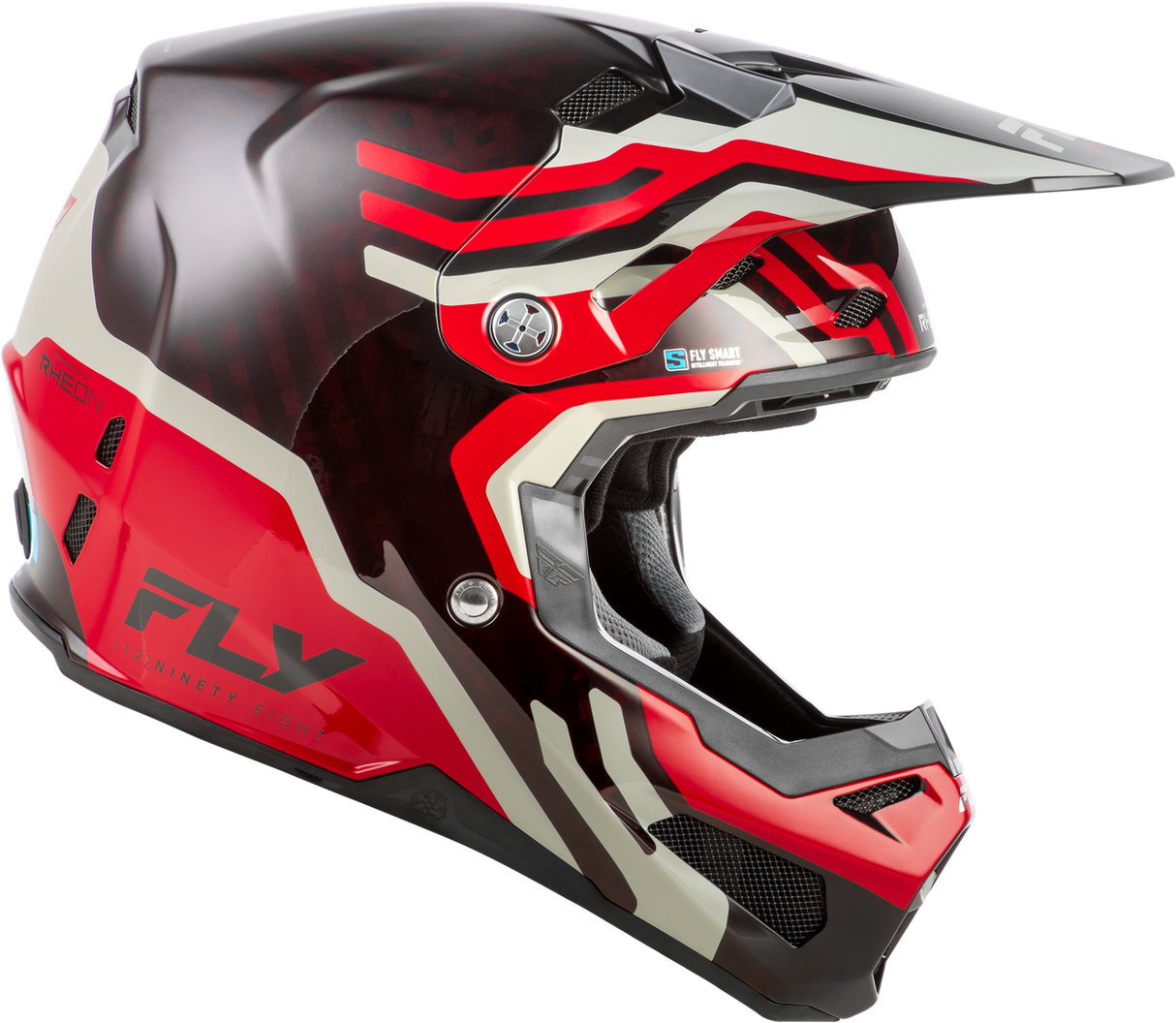 Formula S Byte Carbon Helmet  - Carbon/Red/Grey