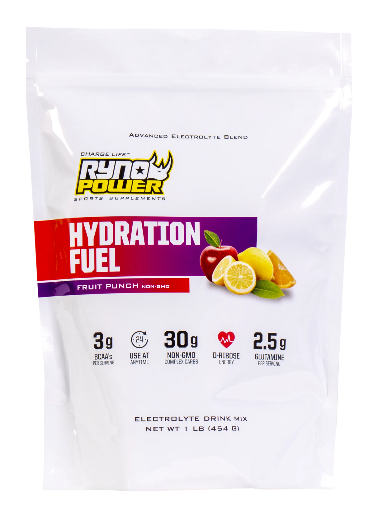 Ryno Power Hydration Fuel 1lb - Fruit Punch