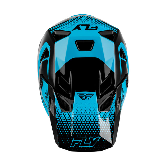 Fly Racing Rayce Sonar Bicycle Helmet - Black/Electric Blue