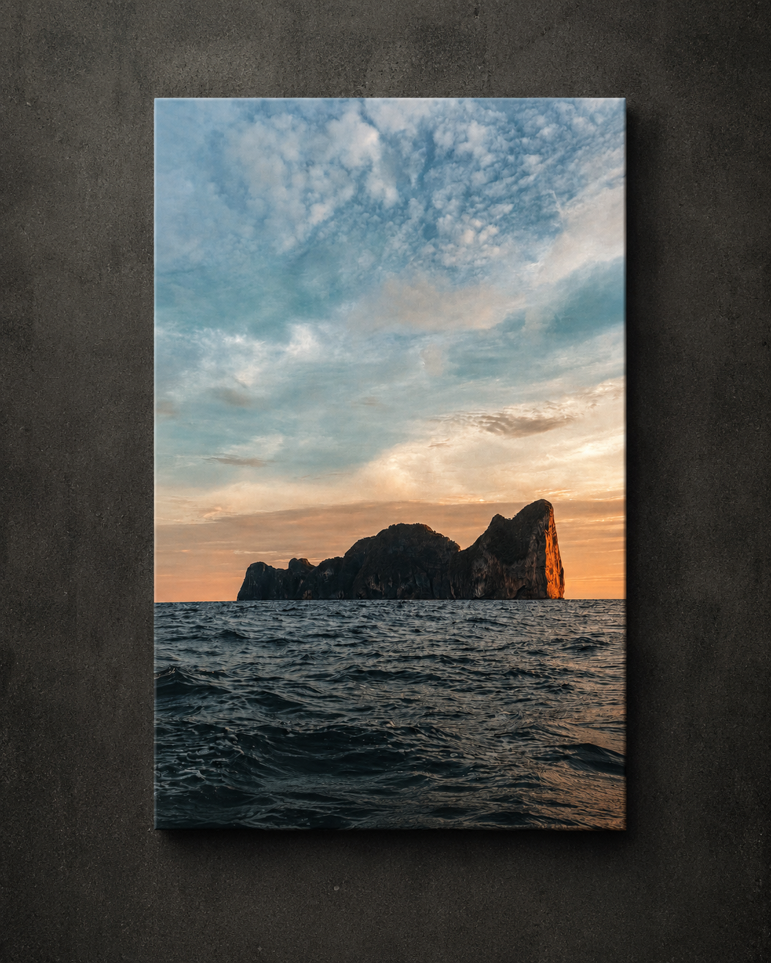 Last Light at Sea Canvas Wall Art