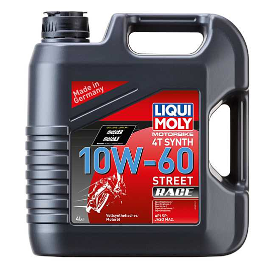 ENGINE OIL 4T SYNTHETIC 10W-60 STREET RACE 4L LIQUI MOLY - 1687