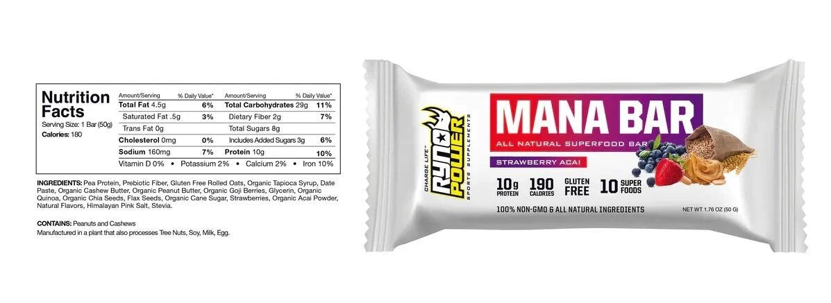 Ryno Power Mana Protein Caddy Strawberry (Each)