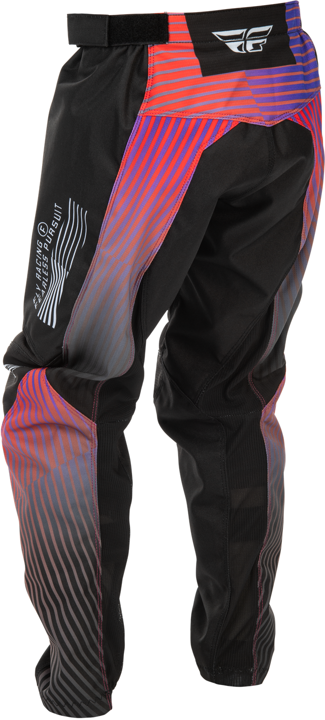 F-16 2026 Youth Pant - Black/Red/Purple