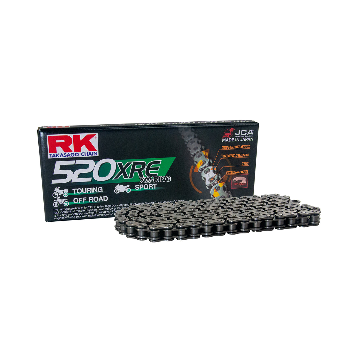 RK 520XRE-120-CL XW-Ring Clip Link Chain - Off Road
