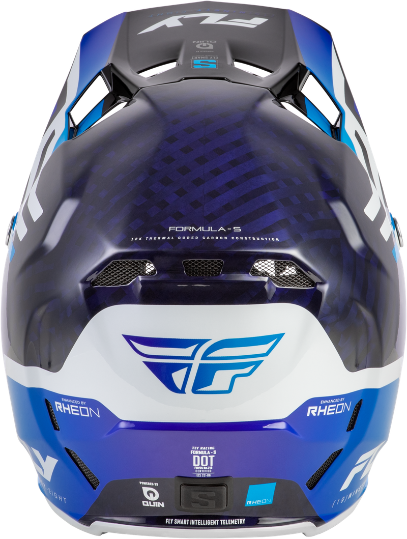 Formula S Byte Carbon Helmet  - Carbon/Blue/White