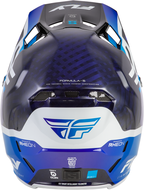 Formula S Byte Carbon Helmet  - Carbon/Blue/White