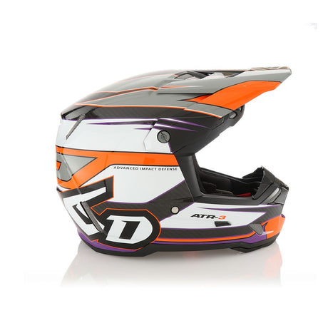 ATR-3 Hyper Helmet in Gloss Neon Orange and Purple
