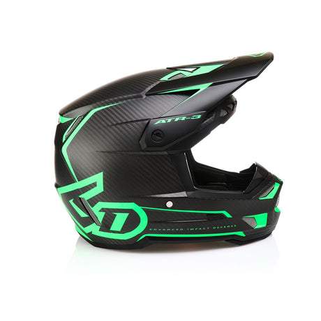 Matte Green ATR-3 Nova Helmet with Aerodynamic Design and Advanced Safety Features