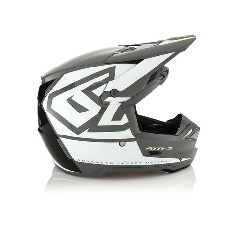 Gloss White ATR-3 Hex Helmet with Modern Design