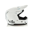 White ATR-3 Solid helmet with a glossy finish on display.