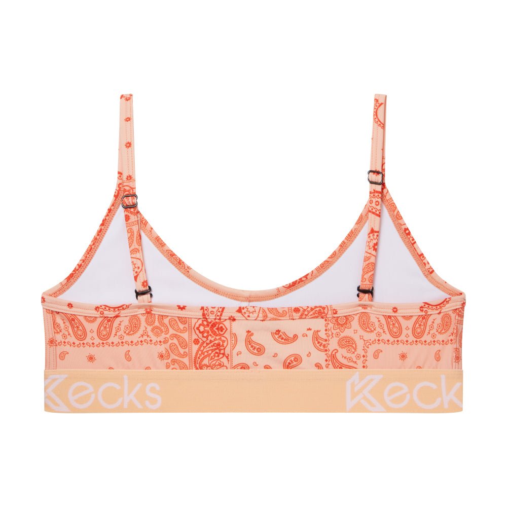 Peach Paisley Lounge Bralette
