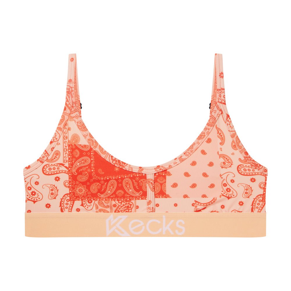 Peach Paisley Lounge Bralette