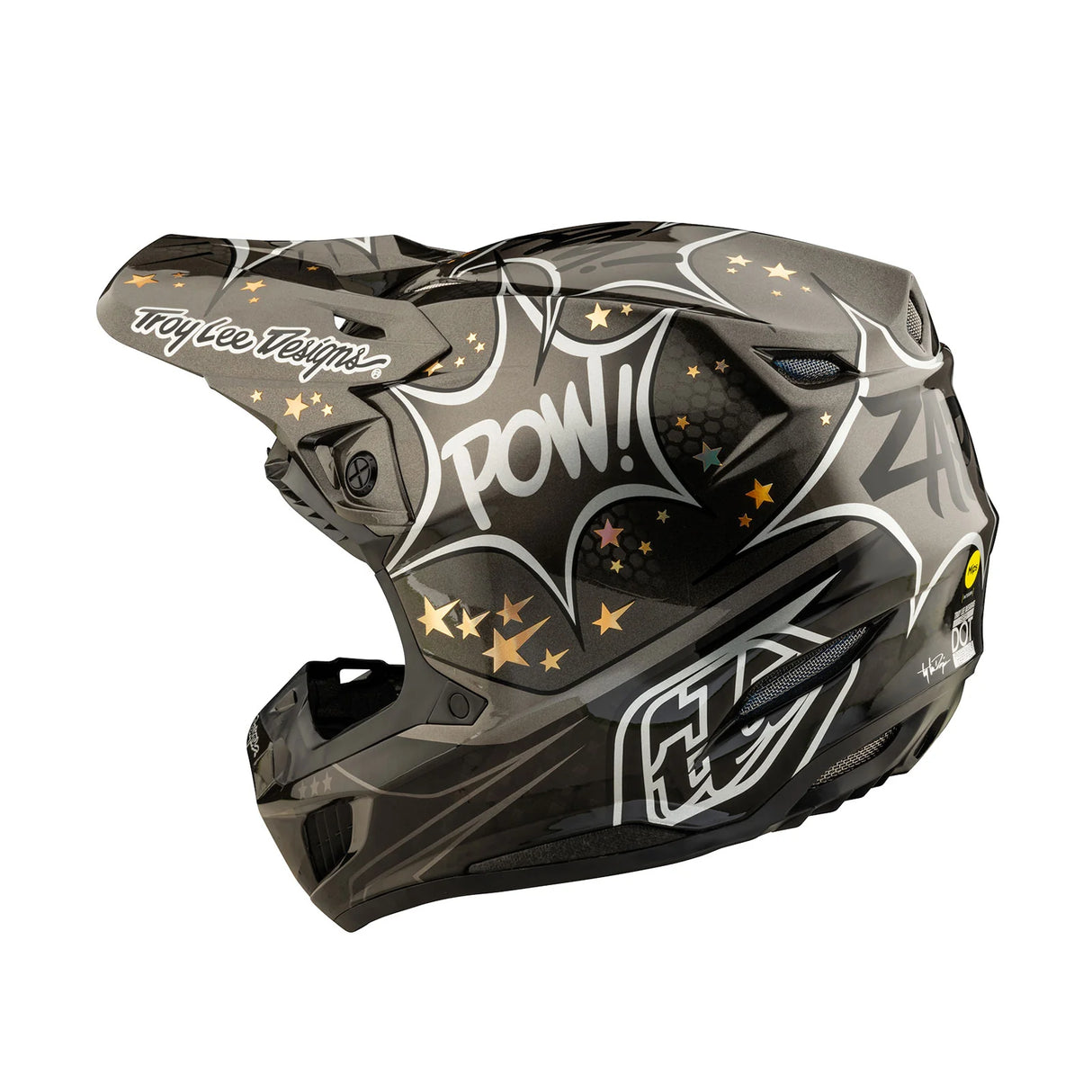Troy Lee Designs SE5 Carbon Helmet W/MIPS Cosmic Explosion Gray