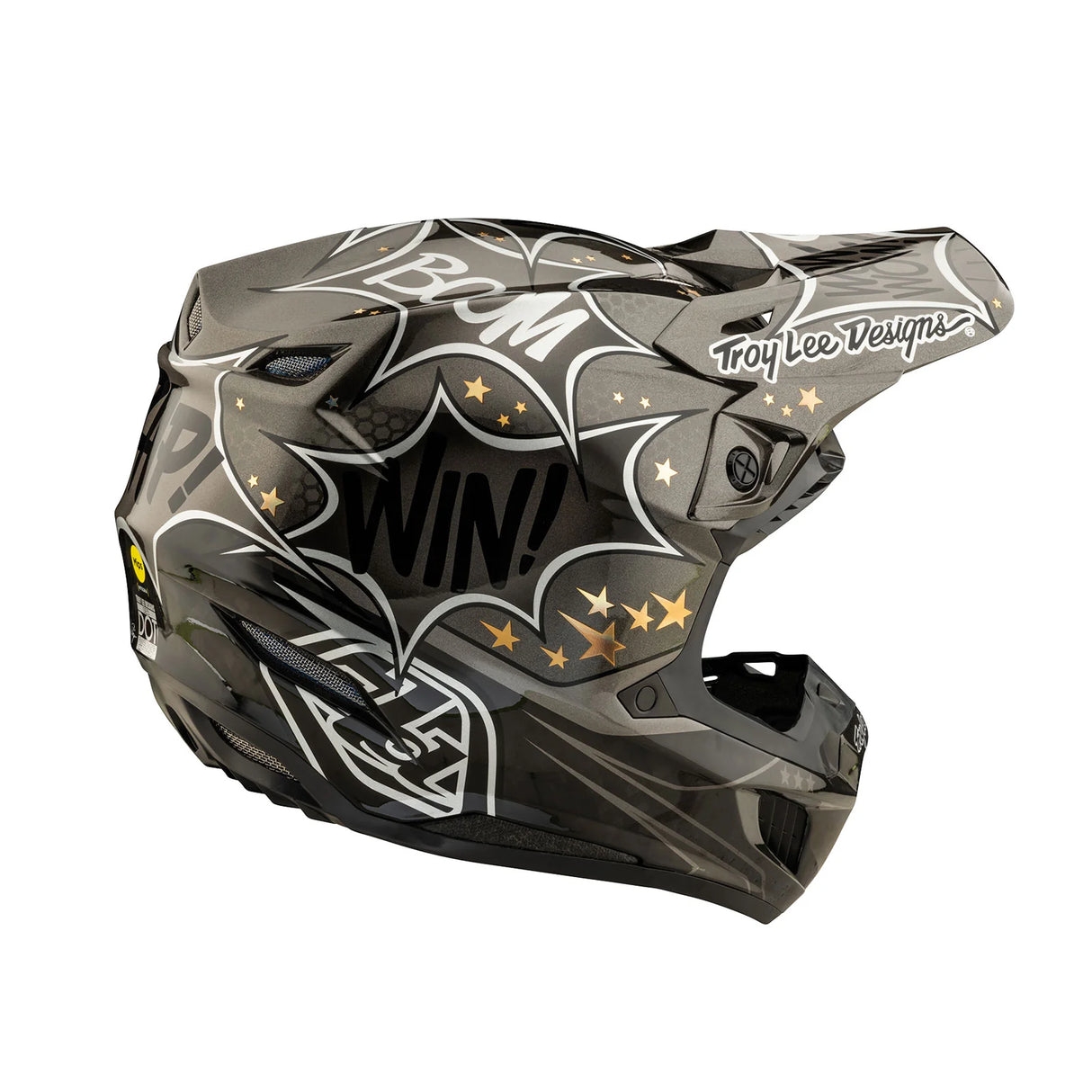 Troy Lee Designs SE5 Carbon Helmet W/MIPS Cosmic Explosion Gray