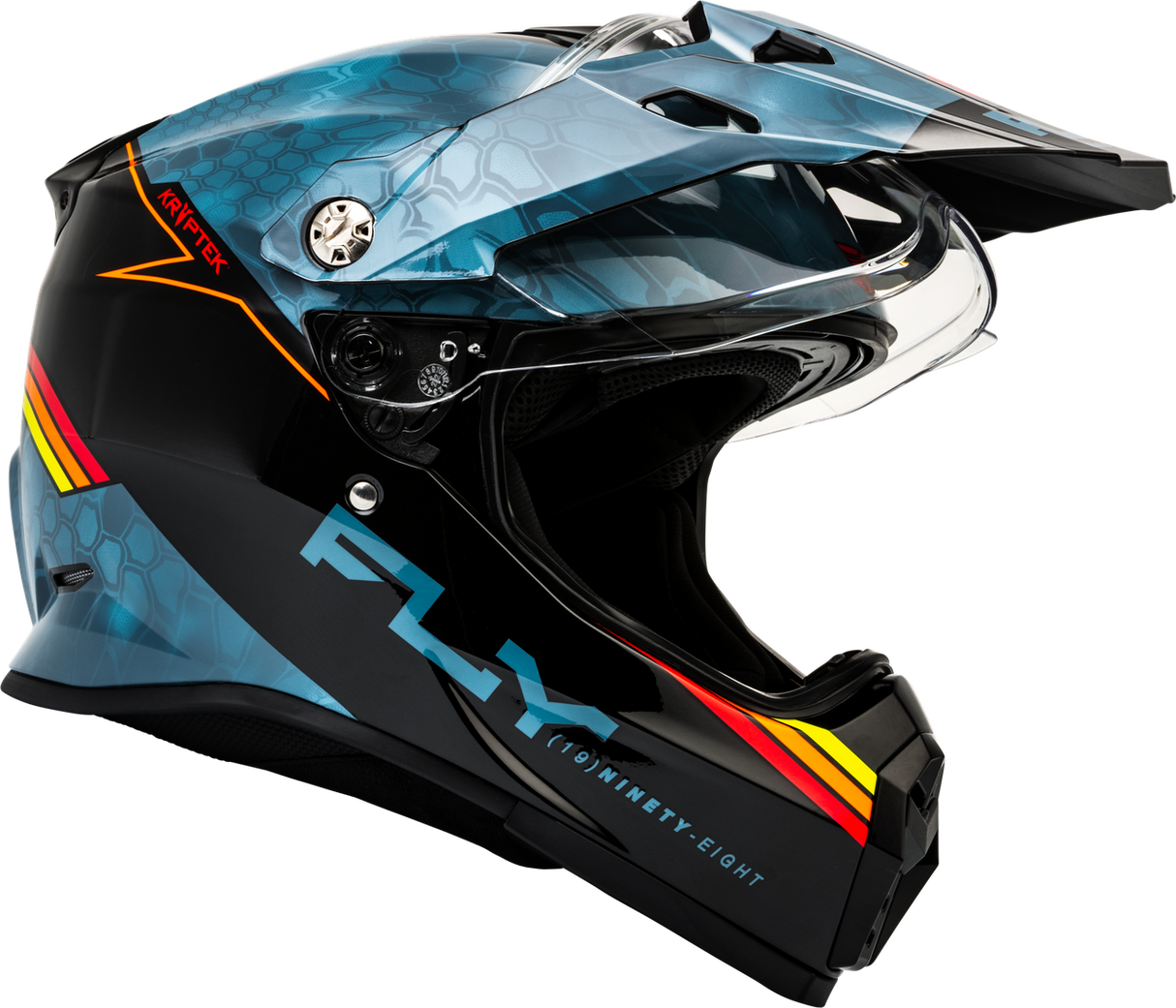 Kinetic Trekker Kryptek Helmet - Slate/Black/Red