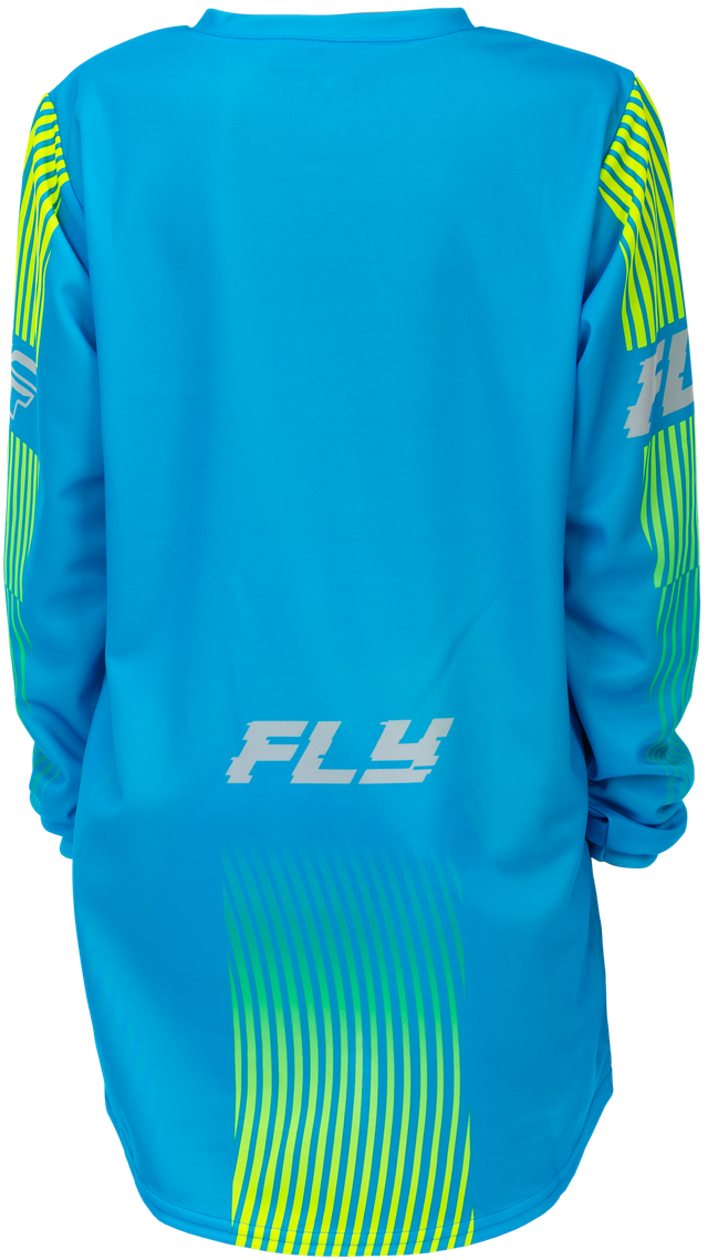 F-16 2026 Youth Jersey - Blue/Hi-Viz