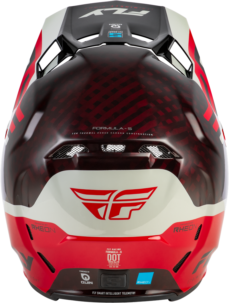 Formula S Byte Carbon Helmet  - Carbon/Red/Grey