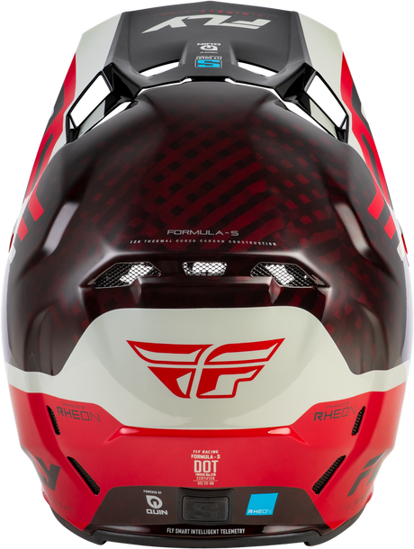 Formula S Byte Carbon Helmet  - Carbon/Red/Grey