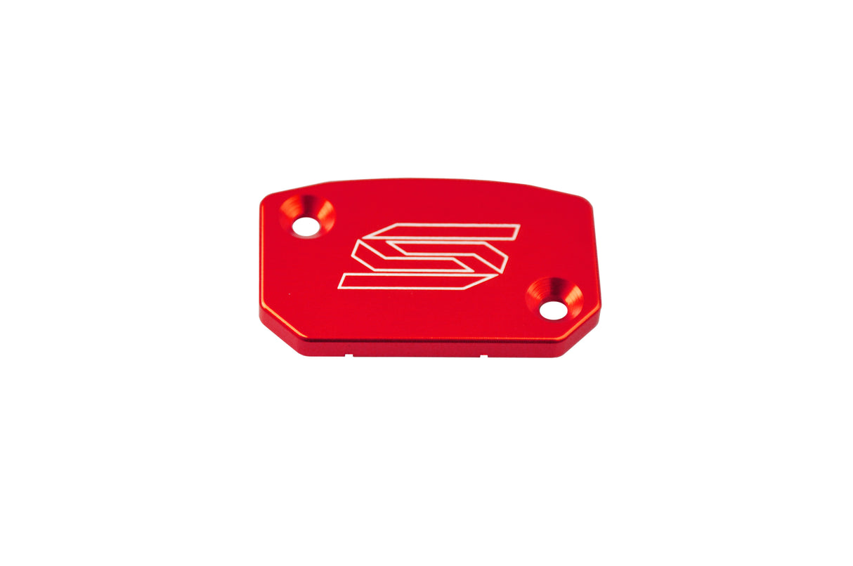 SCAR Racing Front Brake Reservoir Cover Red 2004-2026 Beta GasGas Husaberg Husqvarna KTM Sherco Triumph