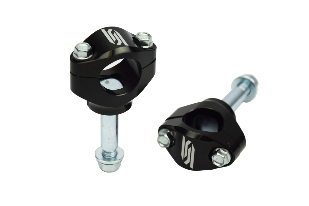 SCAR Racing Oversize Handlebar Mounts Black 2006-2026 Kawasaki KX 250 450 28.6mm Stock Triple Clamps 30mm
