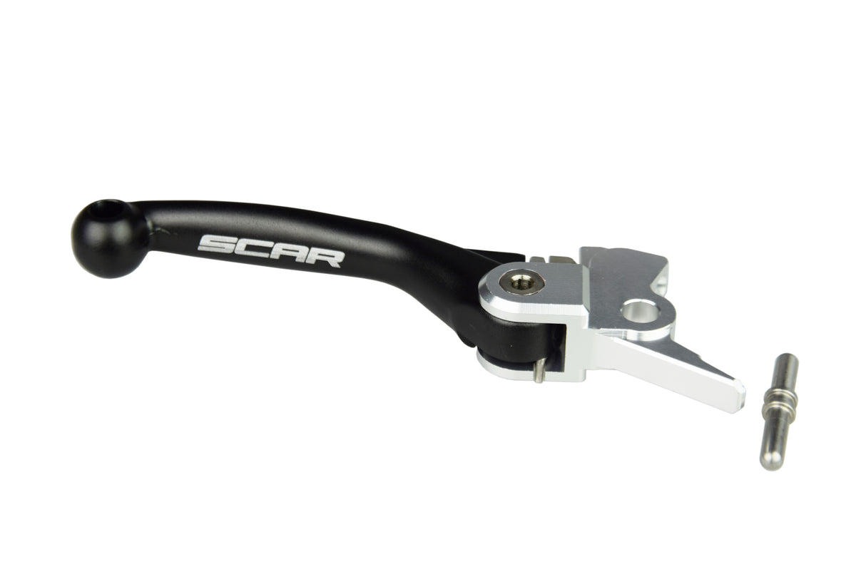 SCAR Racing Brake Flex Lever Black 2013-2026 GasGas Husqvarna KTM MC TC SX 65 85 Pivot Unbreakable