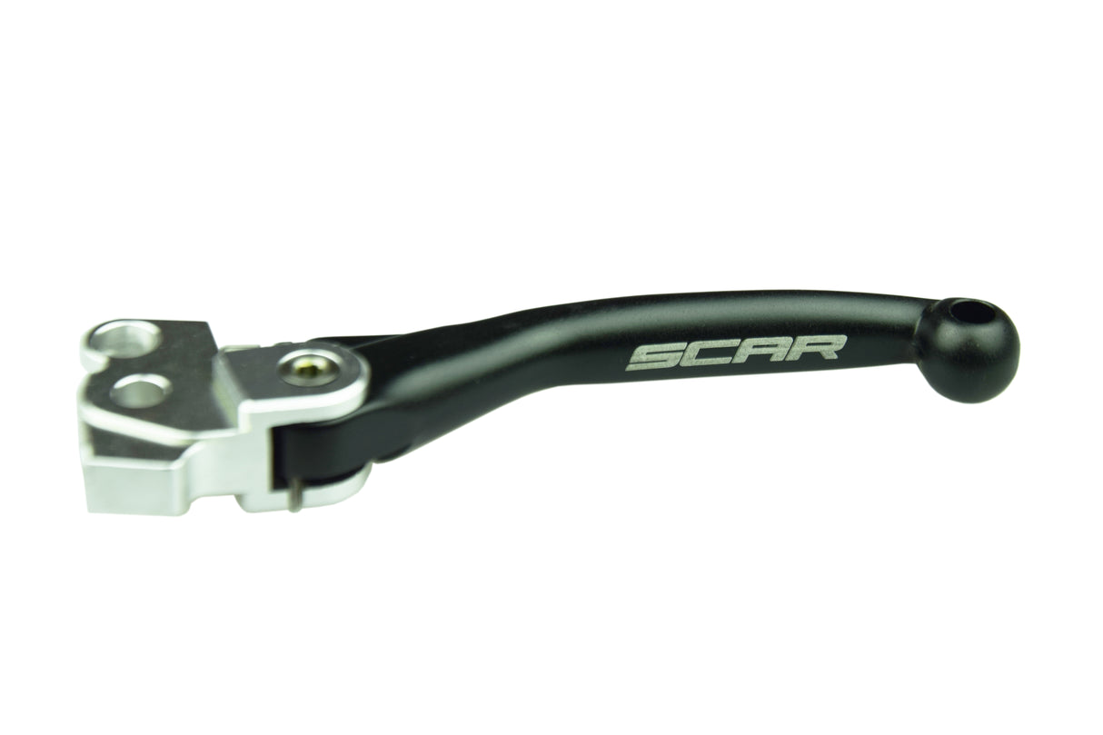 SCAR Racing Clutch Flex Lever Black 2019-2026 Kawasaki KX 250 450 X Pivot Unbreakable