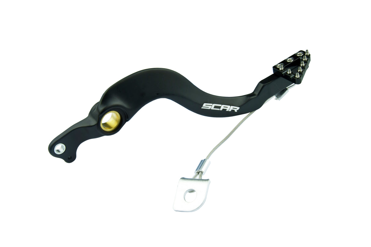 SCAR Racing Rear Brake Pedal Black 2004-2026 Honda CRF 250 450 R RX RWE