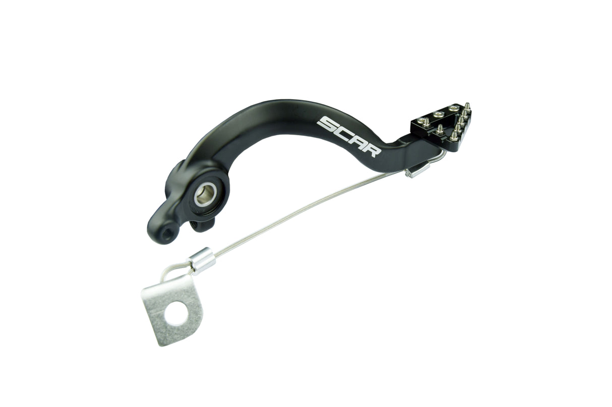SCAR Racing Rear Brake Pedal Black 2009-2023 GasGas Husqvarna KTM MC TC SX 65