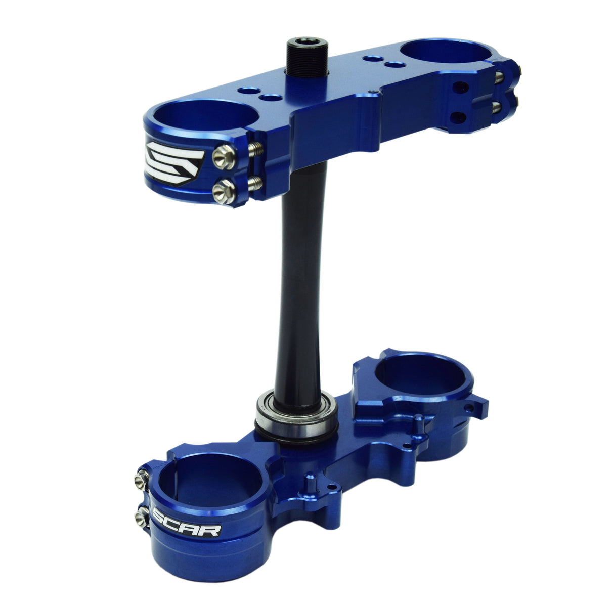 SCAR Racing Triple Clamps Blue YZF Offset 22mm
