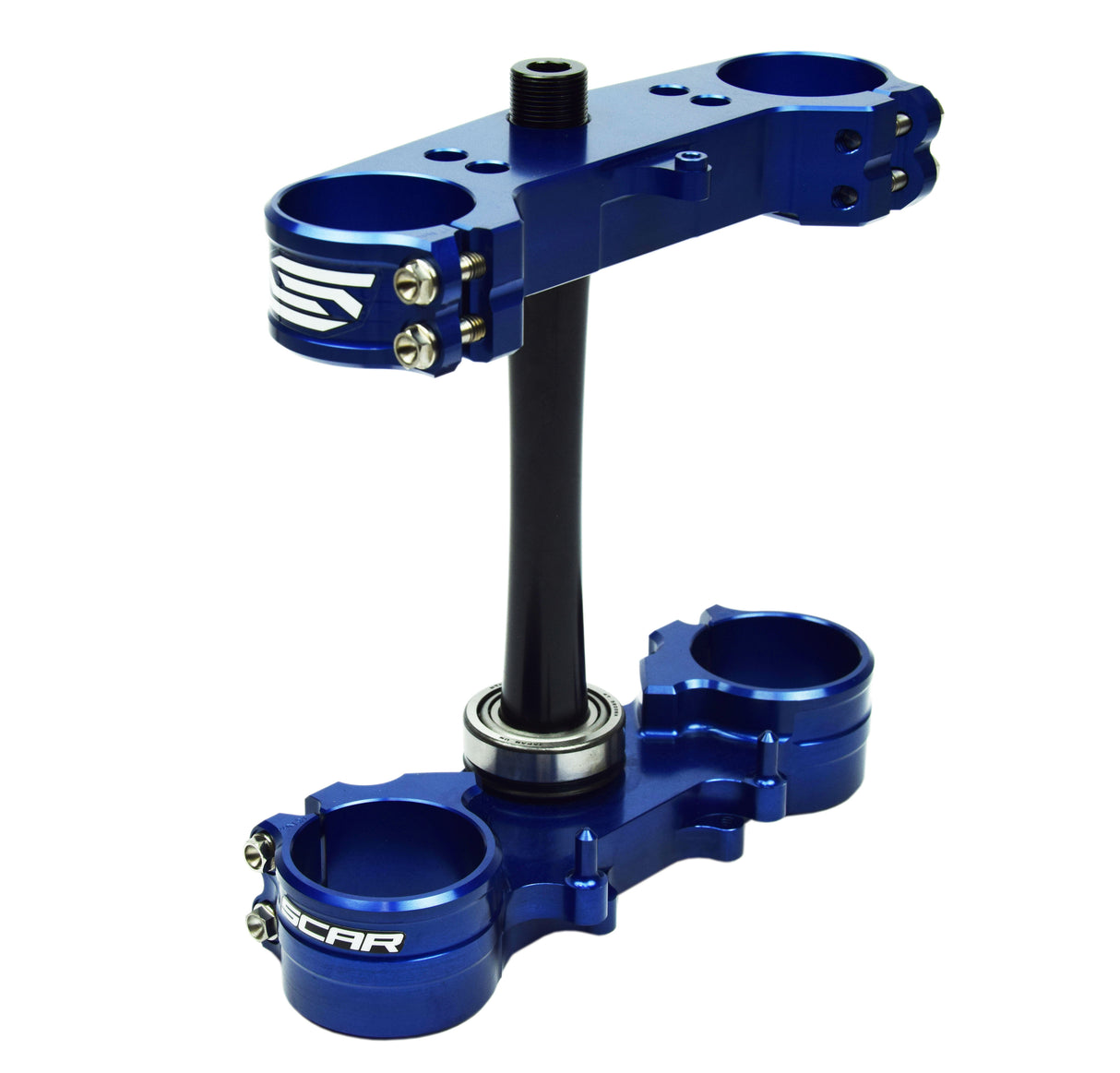 SCAR Racing Triple Clamps Black 2006-2023 KX 250 450 Offset 23mm