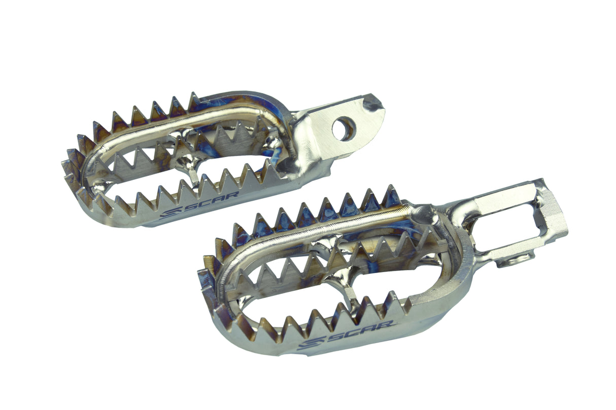 SCAR Racing Titanium Footpegs 2023-2026 GasGas Husqvarna KTM EC EX MC TC TE FC FE TX FX FS SX EXC XC XW