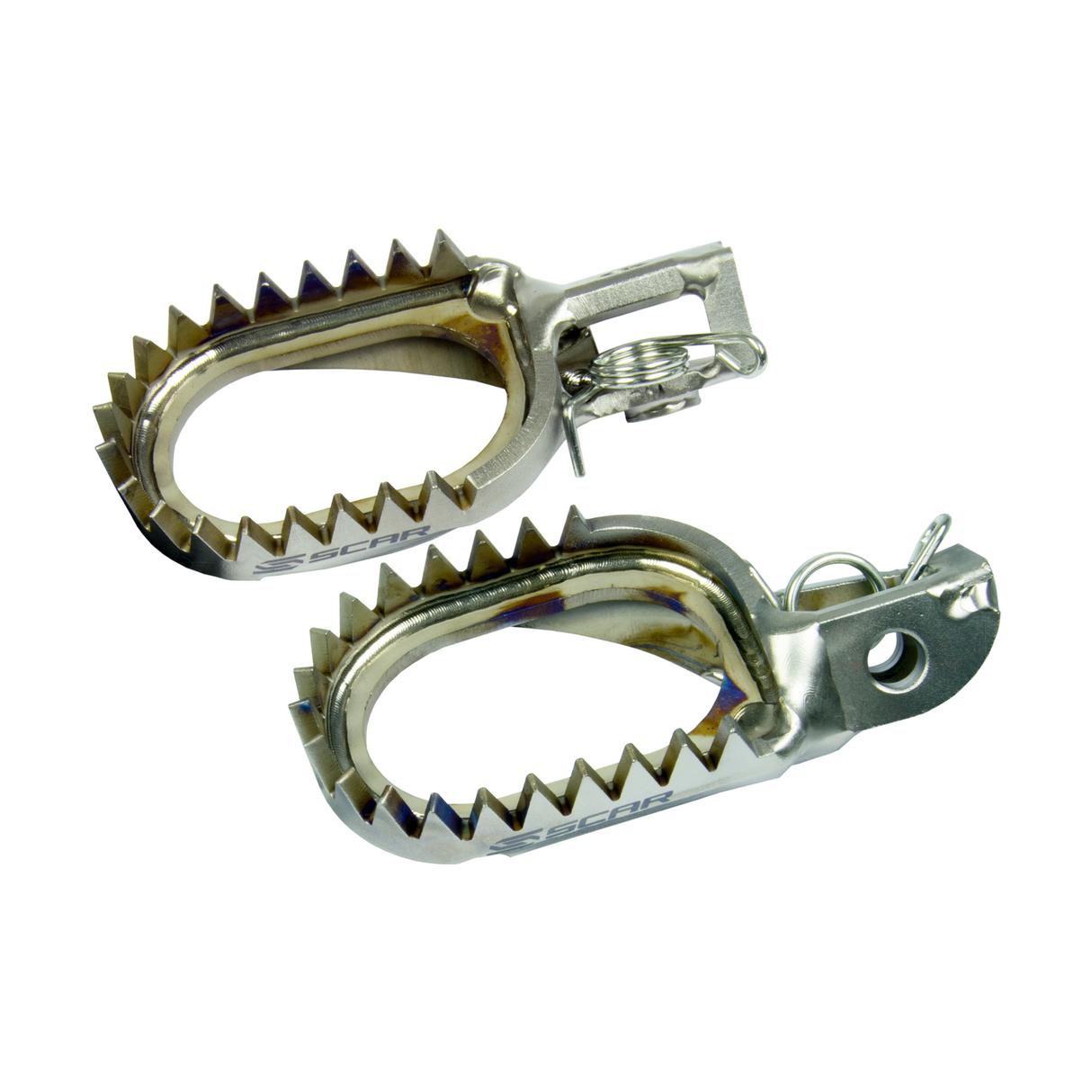 SCAR Racing Titanium Footpegs Anti-Mud 2020-2026 Beta RR Race X-Pro RX 125 200 250 300 350 390 430 450 480