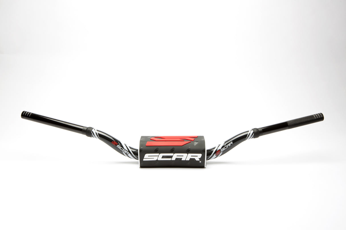 SCAR Racing Handlebar O2 Black KTM SX 85 28.6mm Aluminium 7075 T6 Bar Pad
