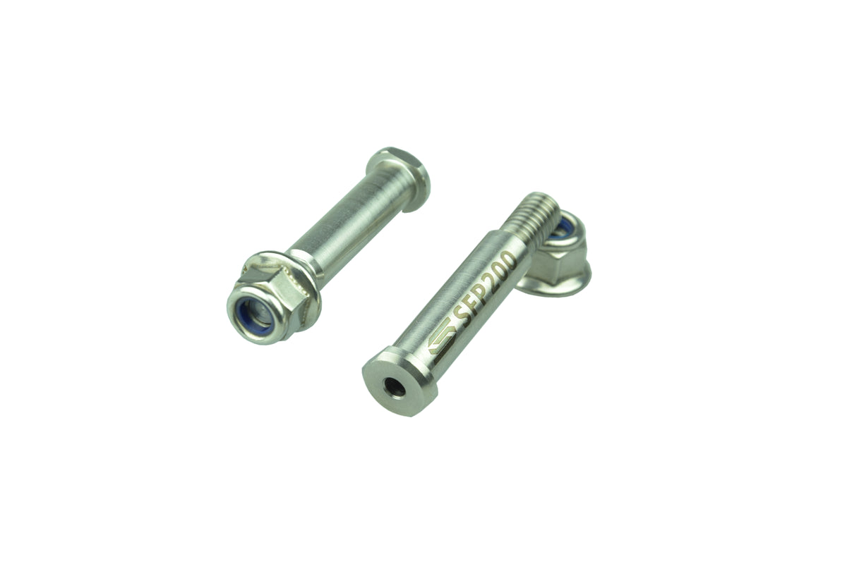 SCAR Racing Footpeg Pins 2002-2026 Honda Kawasaki CR CRF KX R RX X F 125 150 250 450 Stainless Lock Nuts